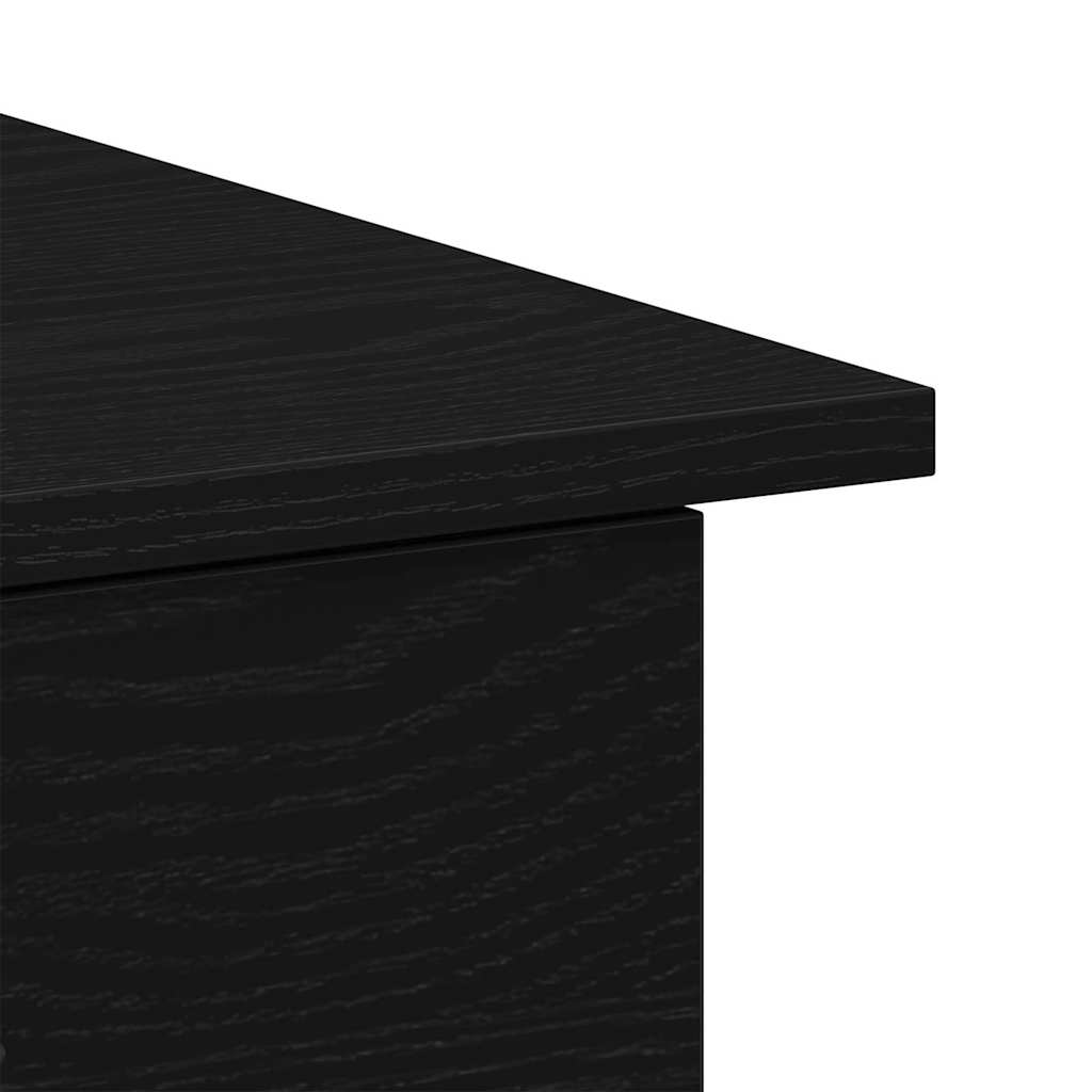 Desk Black oak 100 x 50 x 76 cm Engineered wood
