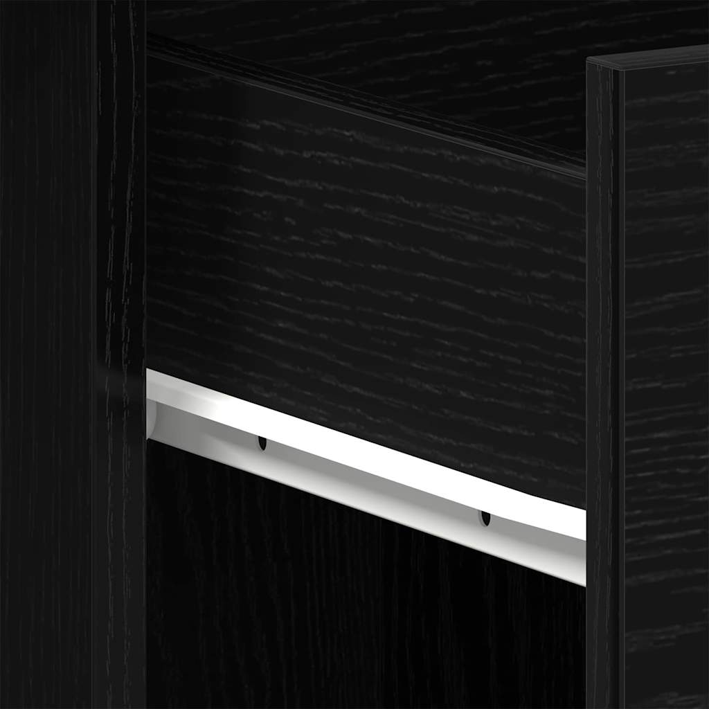 Desk Black oak 100 x 50 x 76 cm Engineered wood