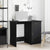 Desk Black oak 100 x 50 x 76 cm Engineered wood