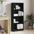 Bookcase Black oak 60 x 24 x 143 cm Engineered wood