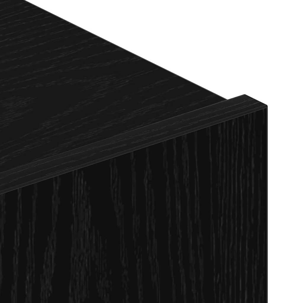 TV Cabinet 100 x 30 x 30 cm Black Oak Engineered Wood