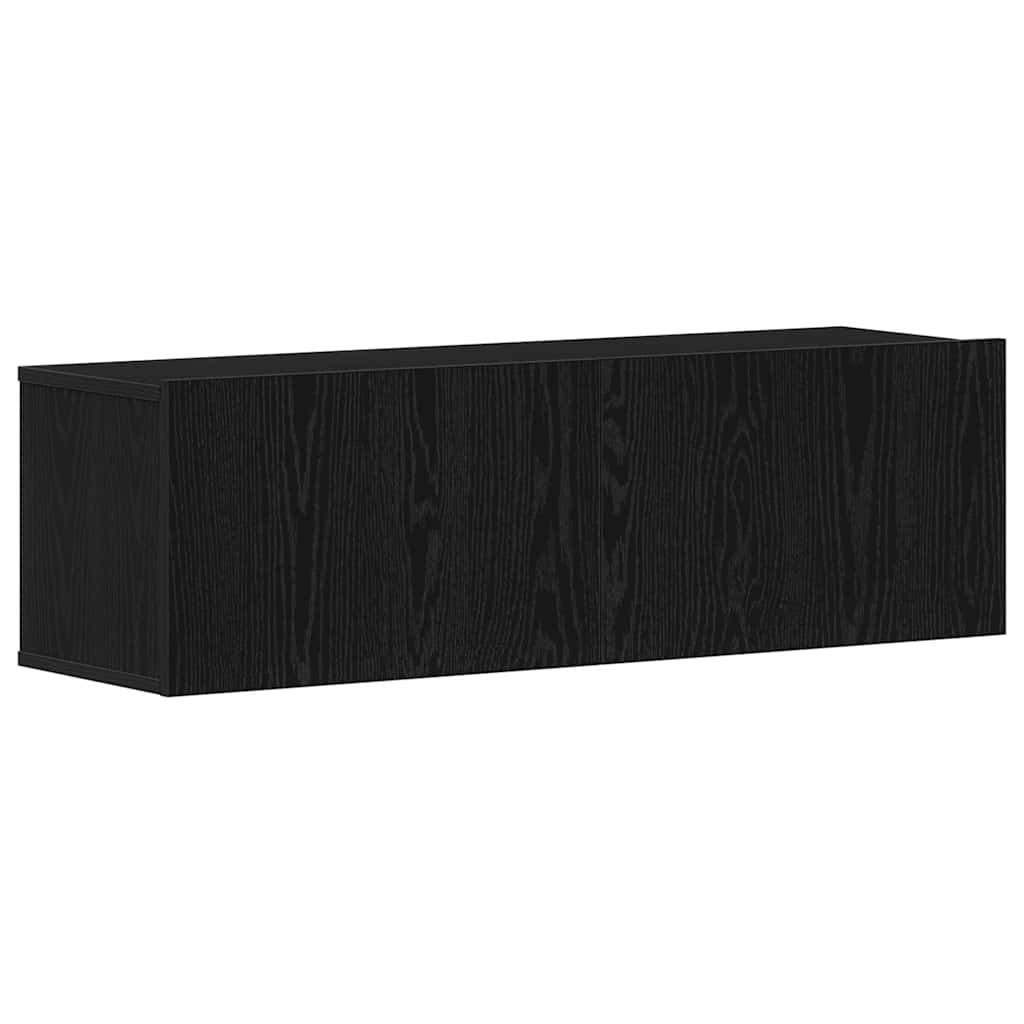 TV Cabinet 100 x 30 x 30 cm Black Oak Engineered Wood