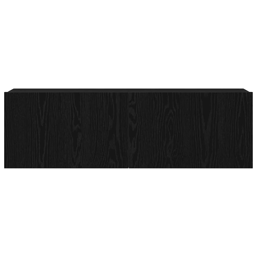 TV Cabinet 100 x 30 x 30 cm Black Oak Engineered Wood