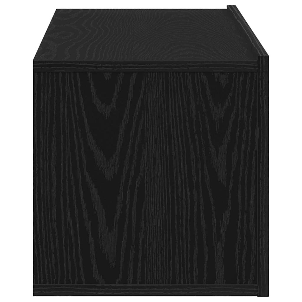 TV Cabinet 100 x 30 x 30 cm Black Oak Engineered Wood