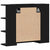 Mirror Cabinet Black oak 80 x 20.5 x 64 cm Engineered Wood