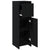 Bathroom Cabinet Black Oak 30 x 30 x 95 cm Engineered wood