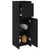 Bathroom Cabinet Black Oak 30 x 30 x 95 cm Engineered wood