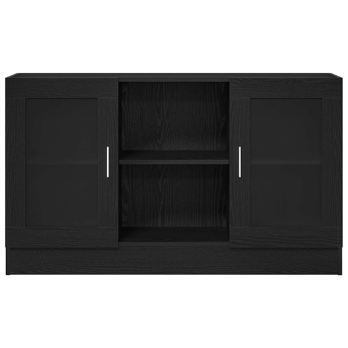 Sideboard Black Oak 120 x 30,5 x 70 cm Engineered Wood
