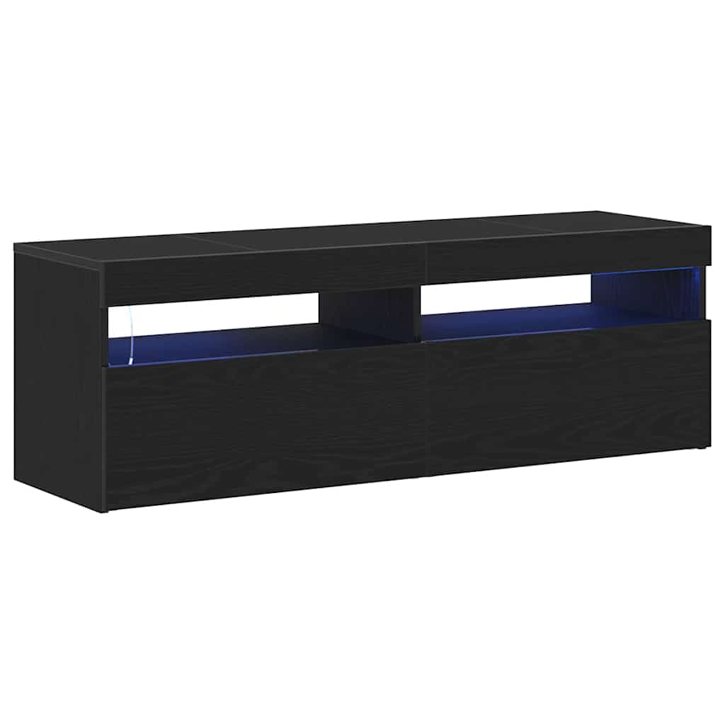 TV Cabinet 120 x 35 x 40 cm Black Oak Engineered Wood