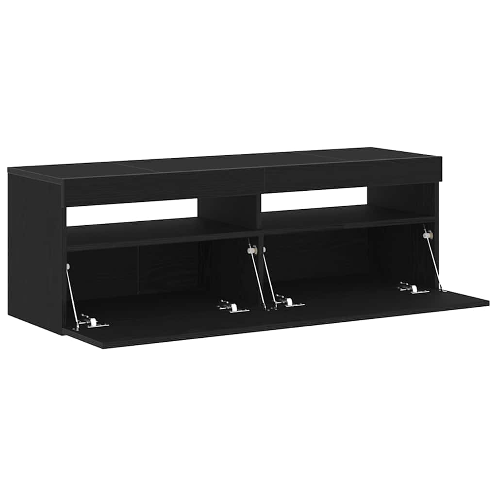 TV Cabinet 120 x 35 x 40 cm Black Oak Engineered Wood