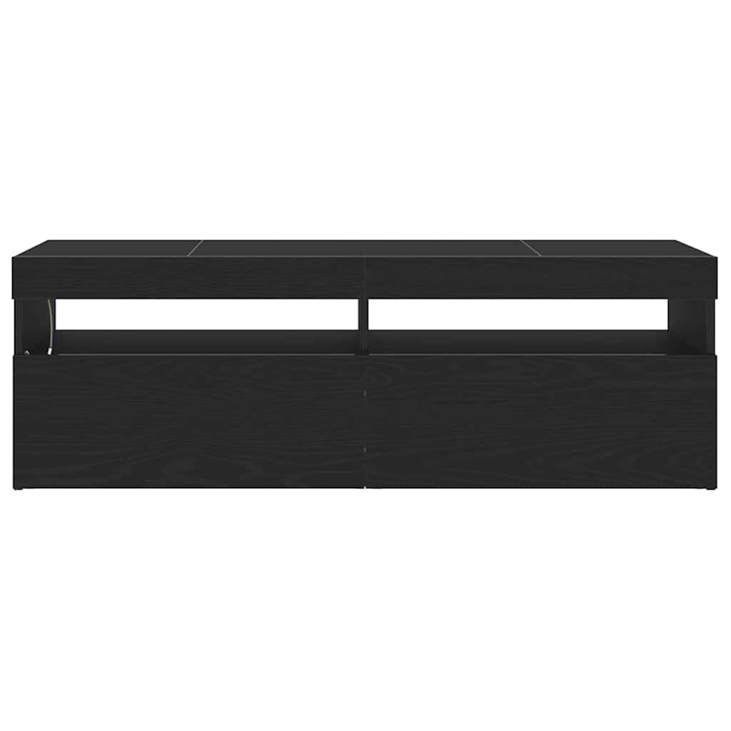 TV Cabinet 120 x 35 x 40 cm Black Oak Engineered Wood