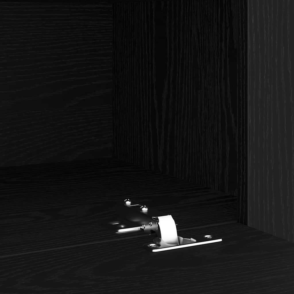 TV Cabinet Black Oak 90 x 35 x 40 cm Engineered Wood