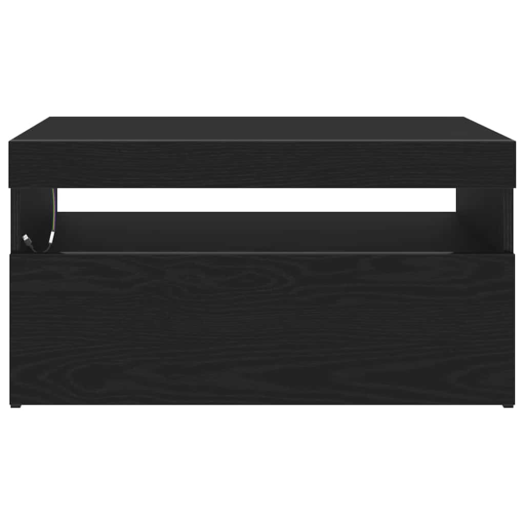 TV Cabinet 2 pcs Black Oak 75 x 35 x 40 cm Engineered Wood