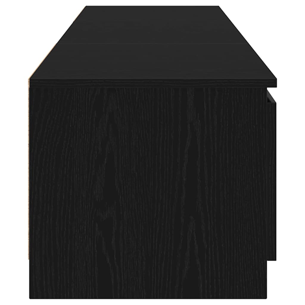 TV Cabinet 140 x 38,5 x 36 cm Black Oak Engineered Wood