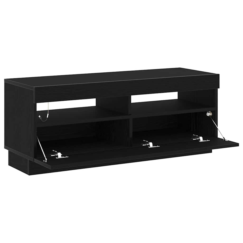 TV Cabinet 100 x 35 x 40 cm Black Oak Engineered Wood