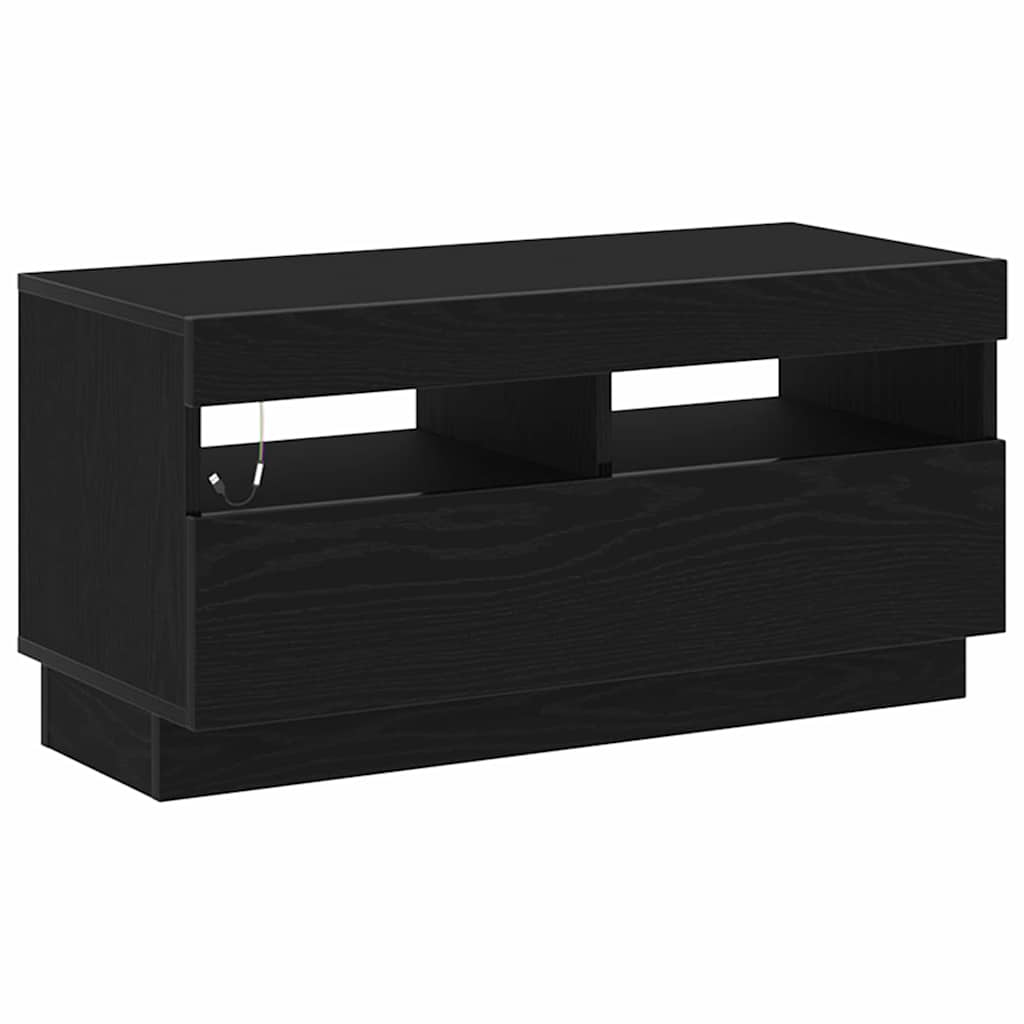TV Cabinet 80 x 35 x 40 cm Black Oak Engineered Wood