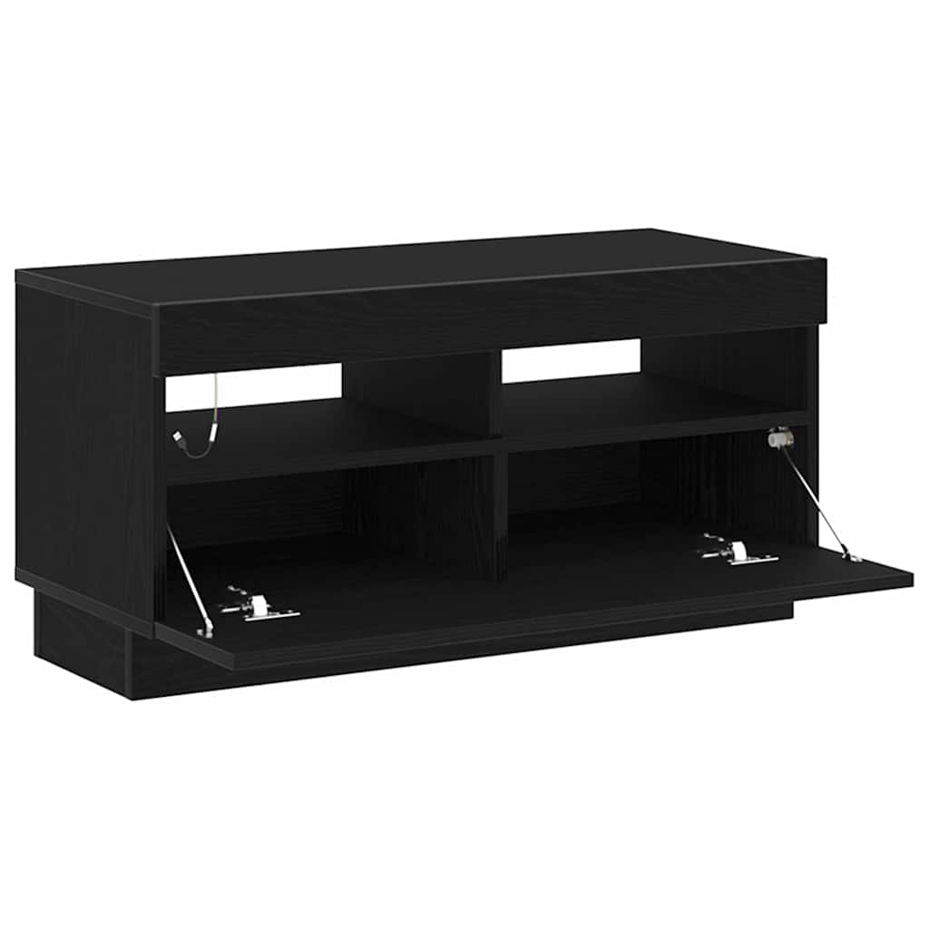 TV Cabinet 80 x 35 x 40 cm Black Oak Engineered Wood