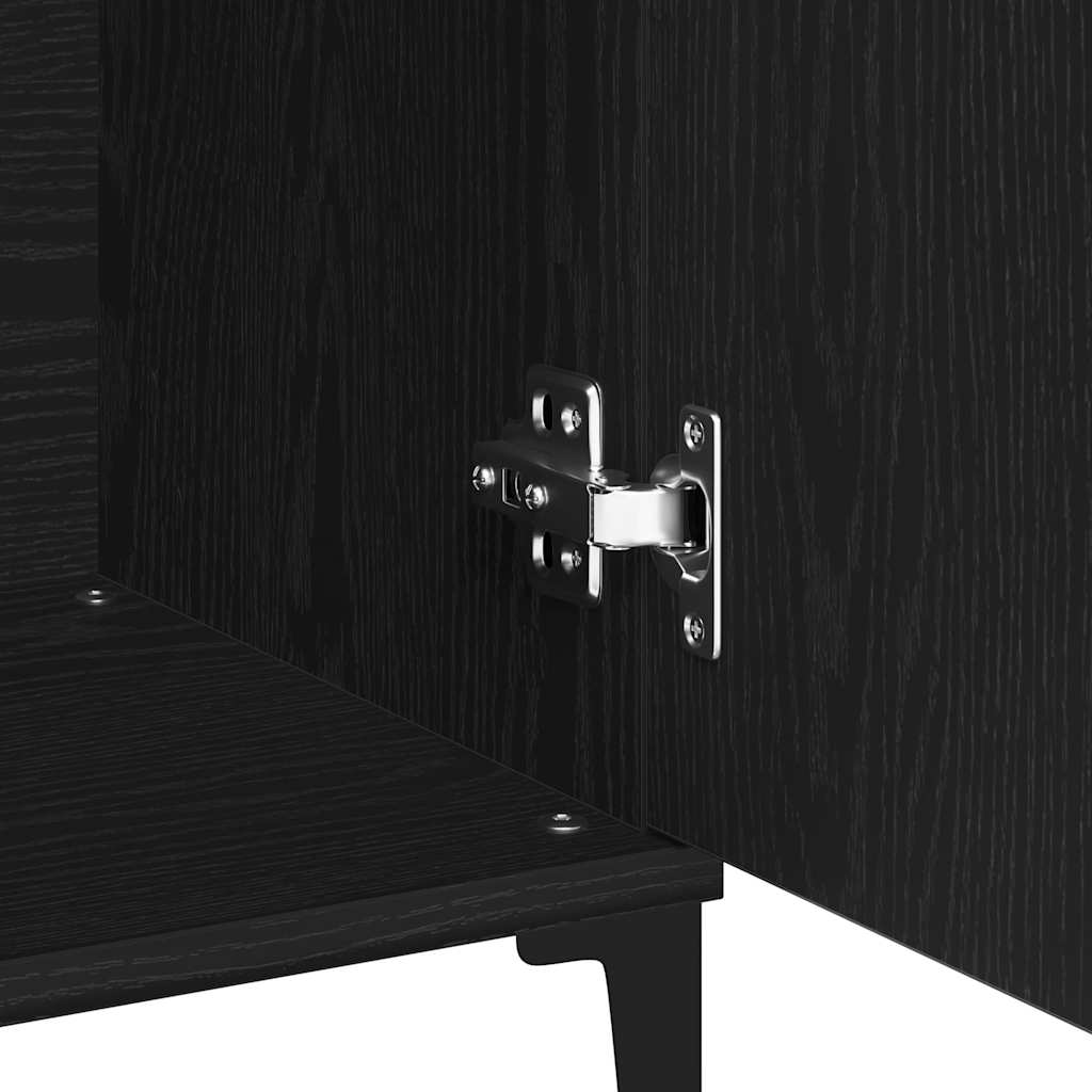 Sideboard Black Oak 104 x 35 x 70 cm Engineered Wood