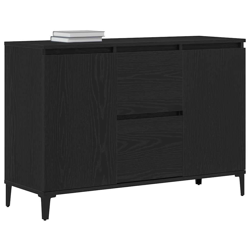 Sideboard Black Oak 104 x 35 x 70 cm Engineered Wood