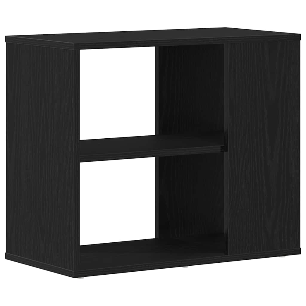 Sideboard with Drawer Black Oak 60 x 30 x 50 cm Engineered Wood