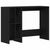 Desk with Shelf Black Oak 102.5 x 35 x 75 cm Engineered wood
