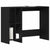 Desk with Shelf Black Oak 102.5 x 35 x 75 cm Engineered wood