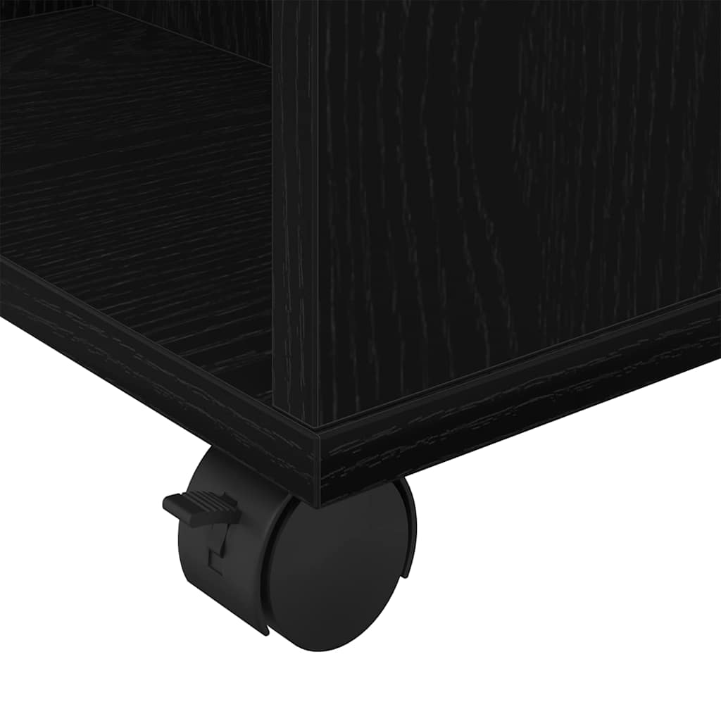 Storage Cabinet Black Oak 60 x 53 x 72,5 cm Engineered Wood