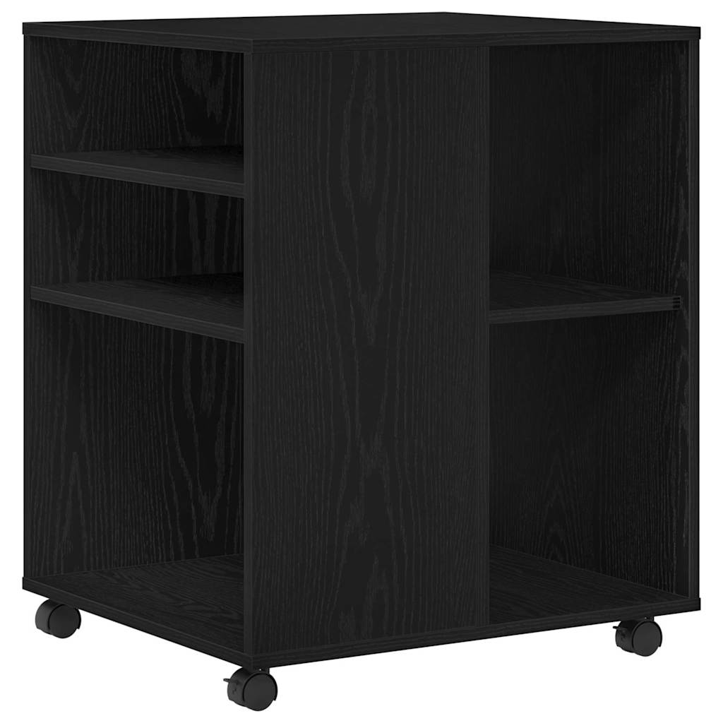 Storage Cabinet Black Oak 60 x 53 x 72,5 cm Engineered Wood