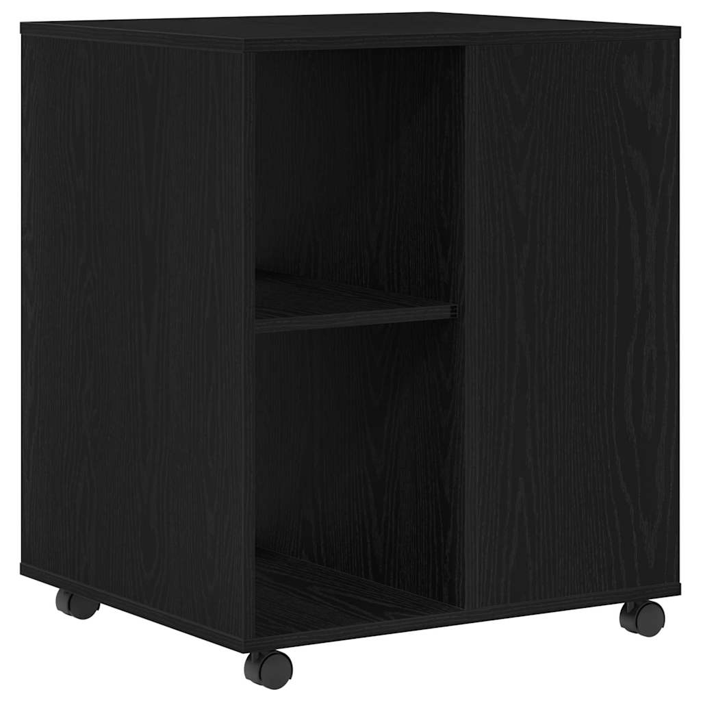 Storage Cabinet Black Oak 60 x 53 x 72,5 cm Engineered Wood