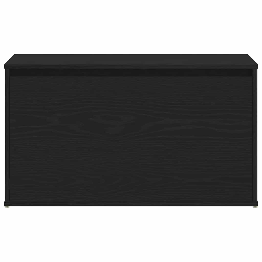 Hall Bench Black Oak 80 x 40 x 45 cm Engineered Wood