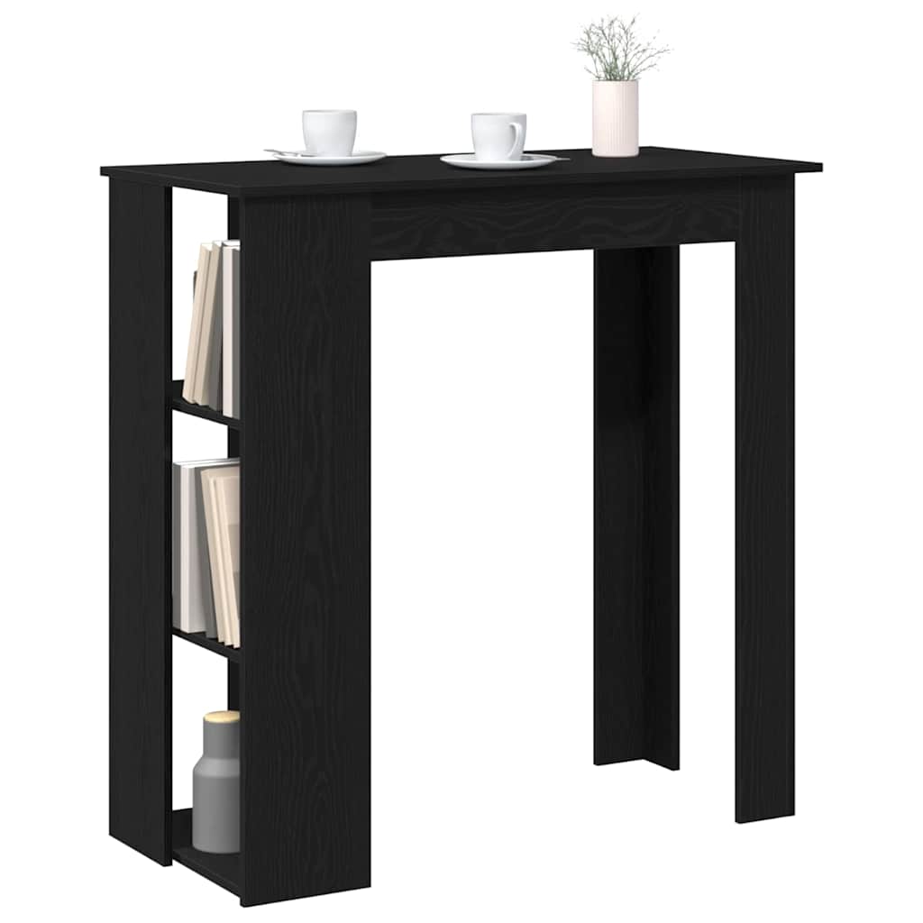 Bar Table 102 x 50 x 103,5 cm Engineered Wood Black Oak