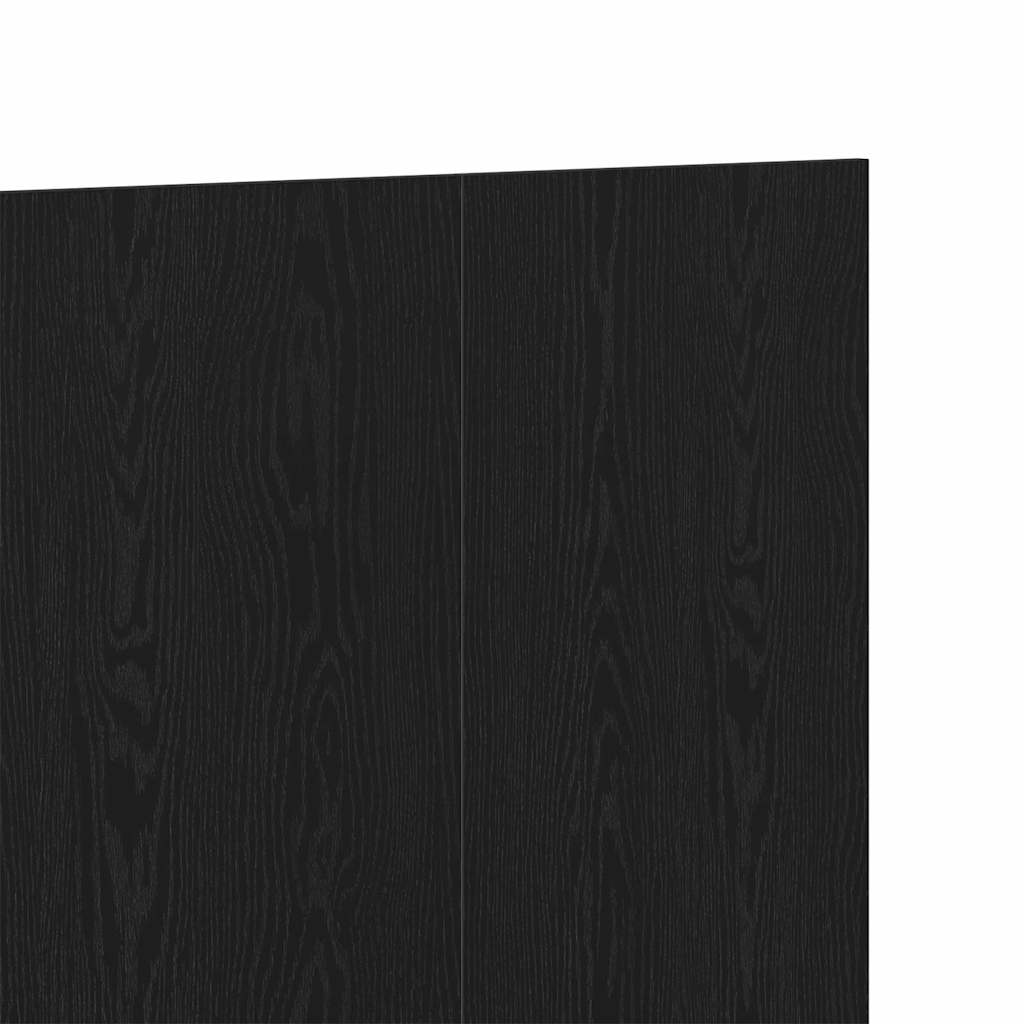 Bed Headboard Black Oak 160 x 1.5 x 80.5 cm Engineered Wood