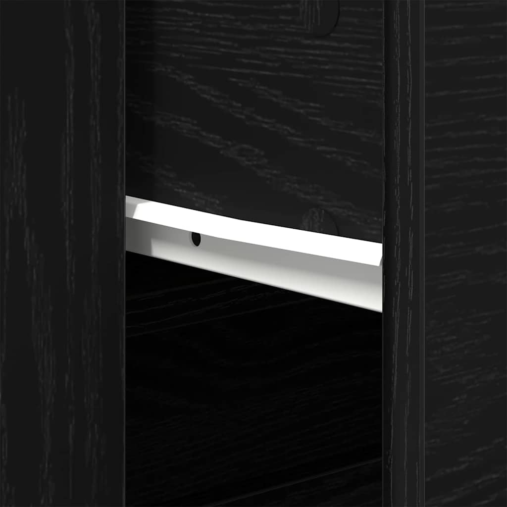 Black Oak Sideboard Black Oak 80 x 33 x 70 cm Engineered wood