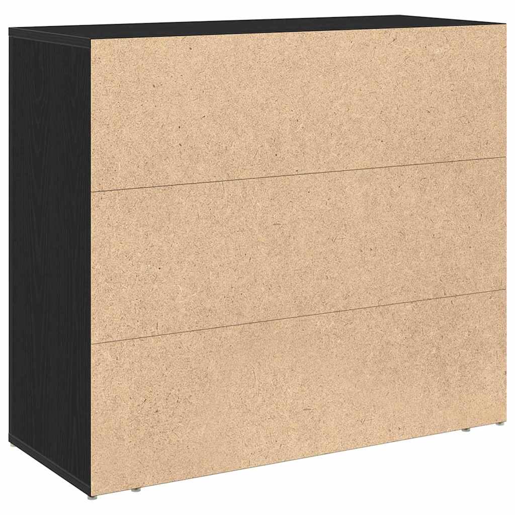 Black Oak Sideboard Black Oak 80 x 33 x 70 cm Engineered wood
