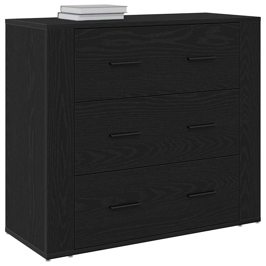 Black Oak Sideboard Black Oak 80 x 33 x 70 cm Engineered wood