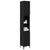 Bathroom Cabinet Black oak 30 x 30 x 190 cm Engineered Wood