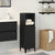 Bathroom Cabinet Black oak 30 x 30 x 100 cm Engineered Wood