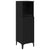 Bathroom Cabinet Black oak 30 x 30 x 100 cm Engineered Wood