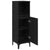 Bathroom Cabinet Black oak 30 x 30 x 100 cm Engineered Wood