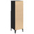 Bathroom Cabinet Black oak 30 x 30 x 100 cm Engineered Wood