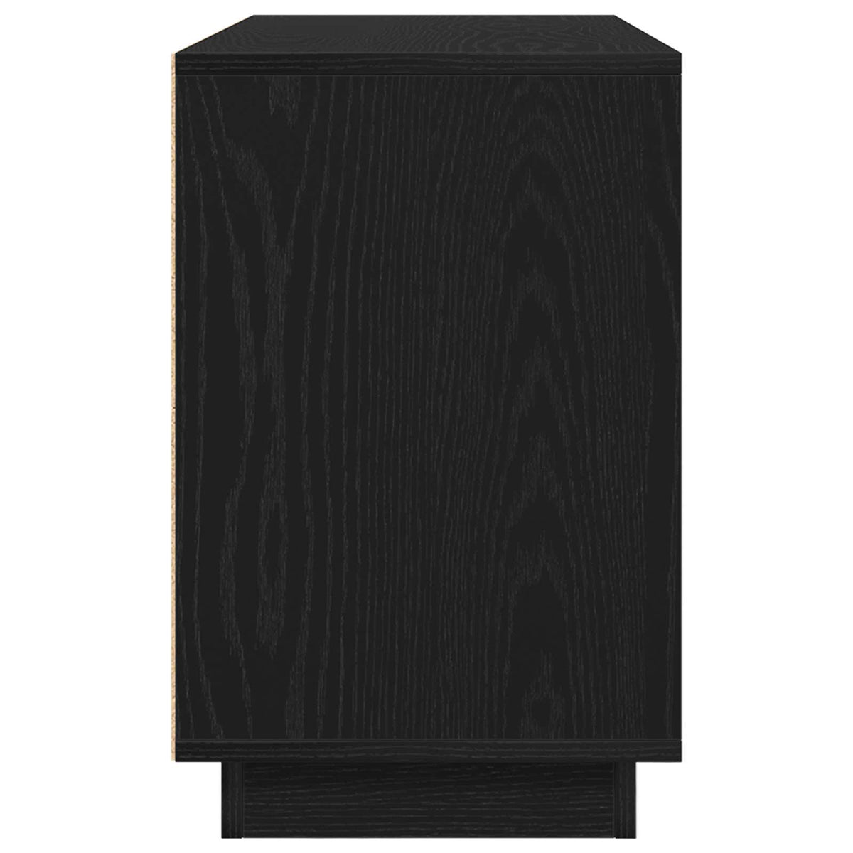 Sideboard Black Oak 102 x 35 x 55 cm Engineered Wood