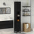Bathroom Cabinet Black oak 30 x 30 x 190 cm Engineered Wood