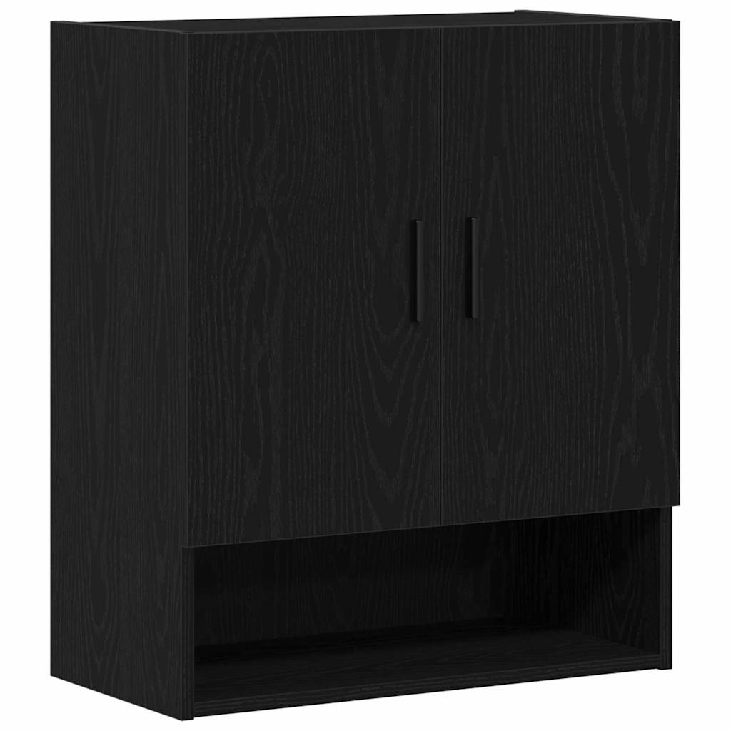 Wall-mounted Cabinet Black Oak 60 x 31 x 70 cm Engineered Wood