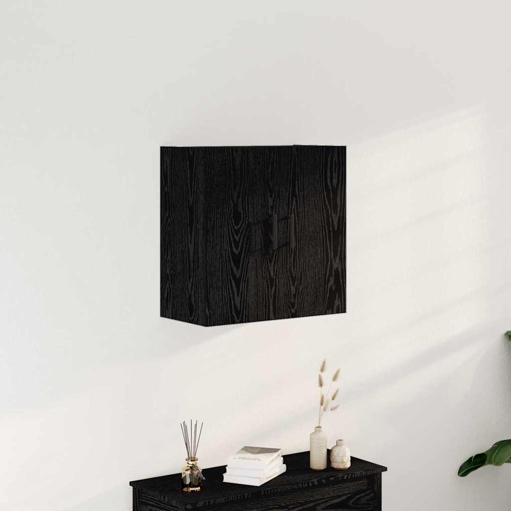 Wall-mounted Cabinet Black Oak 60 x 31 x 60 cm Engineered Wood