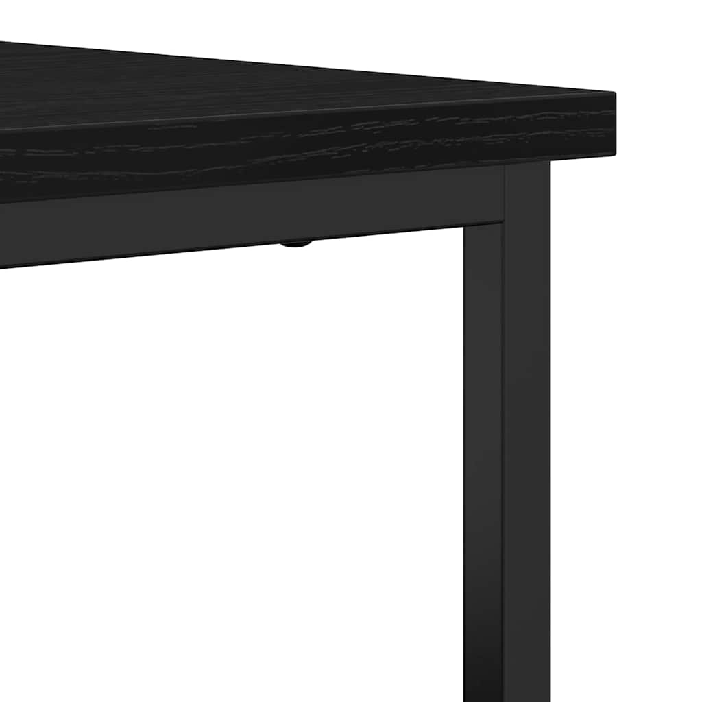 Sideboard Black oak 70 x 30 x 80 cm Engineered wood