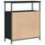 Sideboard Black oak 70 x 30 x 80 cm Engineered wood