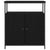 Sideboard Black oak 70 x 30 x 80 cm Engineered wood