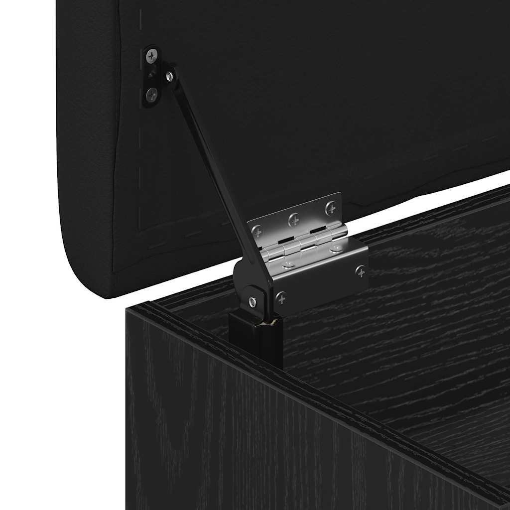 Storage Bench Black oak 102 x 42 x 45 cm Engineered Wood