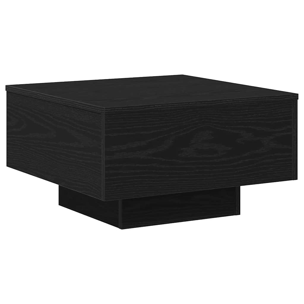 Coffee Table Black oak 55 x 55 x 31 cm Engineered wood