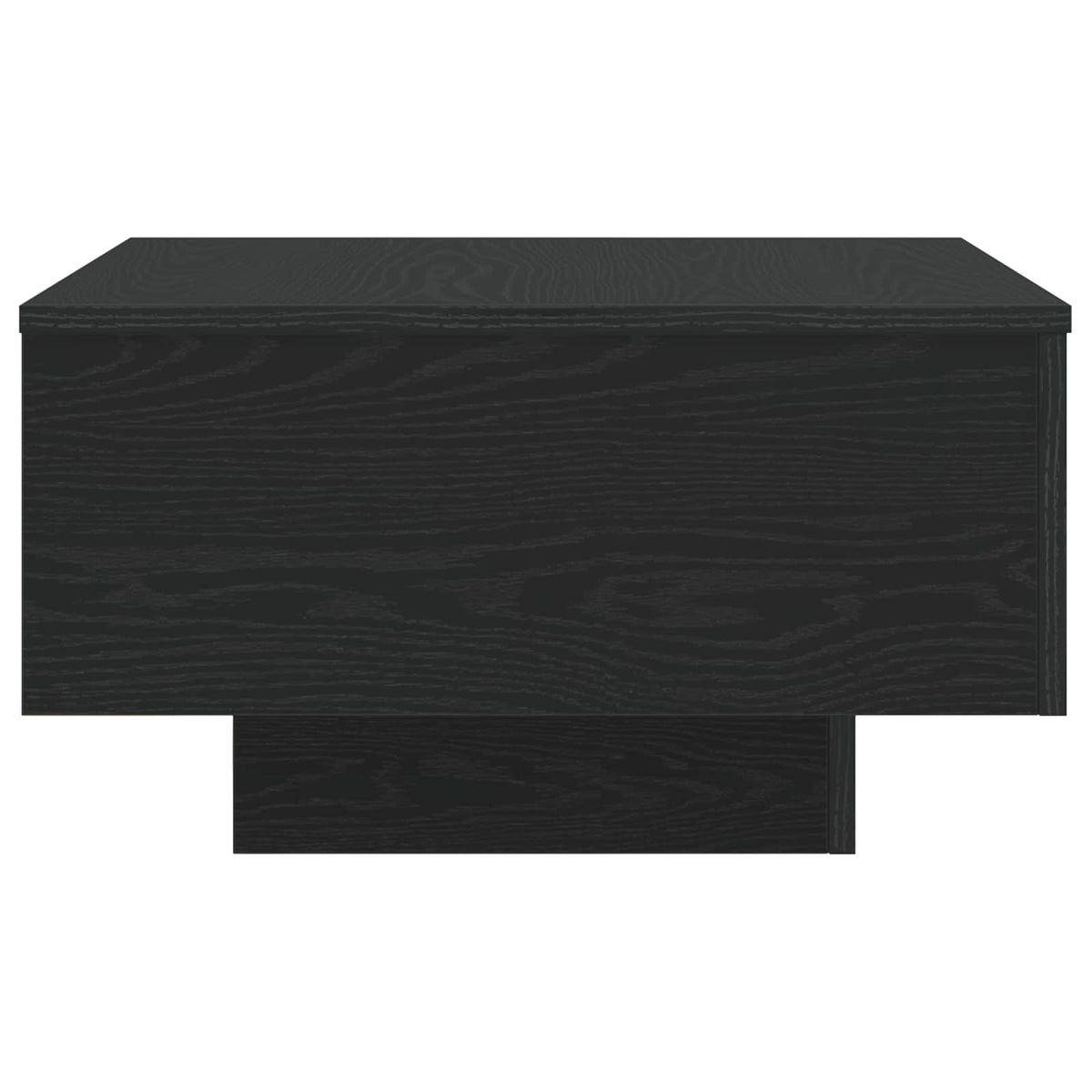 Coffee Table Black Oak 55 x 55 x 31 cm Engineered Wood